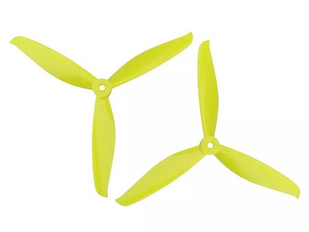 KINGKONG/LDARC 7040 3-blade Bright Yellow CW CCW Propeller for RC Drone FPV Racing [1406282-y]